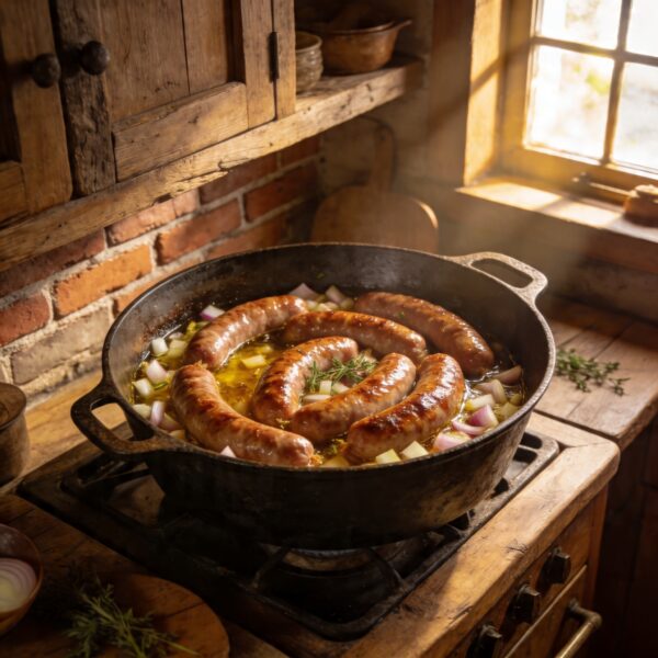 Домашняя колбаса в кастрюле: сочность, вкус и легкость приготовления!